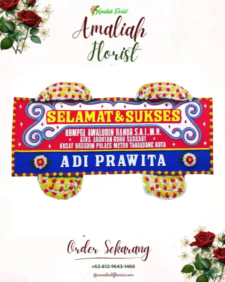 Papan Bunga Ucapan Selamat Sidorekso